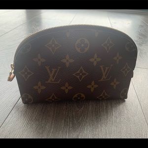 Authentic LV Monogram Cosmetic Bag: 7 x 4.7 x 3